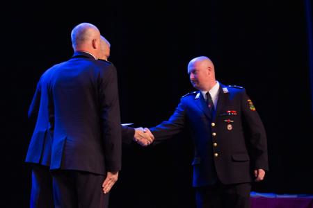 Slavnostna podelitev listin o napredovanju v čine gasilski častnik, višji gasilski častnik in visoki gasilski častnik (18)